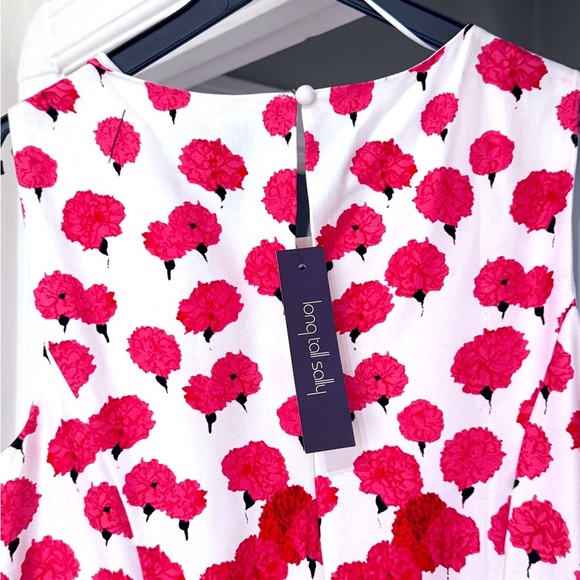 🌺 Beautiful Vintage Long Tall Sally Spring Poppy Ladies Dress - Size 12 - Picture 15 of 16